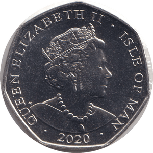2020 FIFTY PENCE - IOM ALGY PUG - WORLD COINS - Cambridgeshire Coins