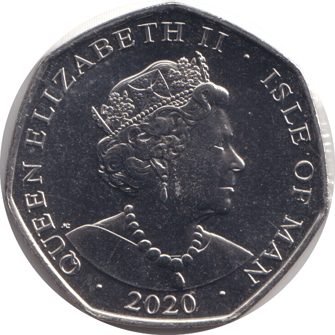 2020 FIFTY PENCE - IOM ALGY PUG - WORLD COINS - Cambridgeshire Coins