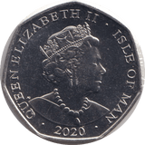 2020 FIFTY PENCE - IOM ALGY PUG - WORLD COINS - Cambridgeshire Coins