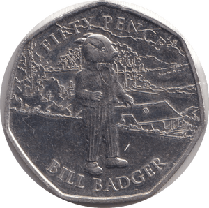 2020 FIFTY PENCE - IOM BILL BADGER - WORLD COINS - Cambridgeshire Coins