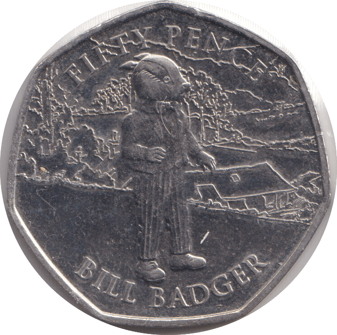 2020 FIFTY PENCE - IOM BILL BADGER - WORLD COINS - Cambridgeshire Coins