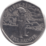 2020 FIFTY PENCE - IOM BILL BADGER - WORLD COINS - Cambridgeshire Coins