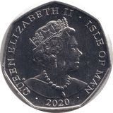 2020 FIFTY PENCE - IOM EDWARD TRUNK - WORLD COINS - Cambridgeshire Coins