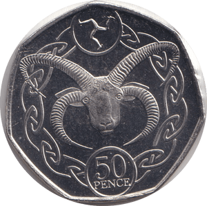 2020 FIFTY PENCE - IOM GOAT - WORLD COINS - Cambridgeshire Coins