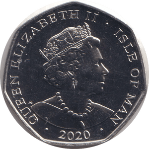 2020 FIFTY PENCE - IOM 'O' - WORLD COINS - Cambridgeshire Coins