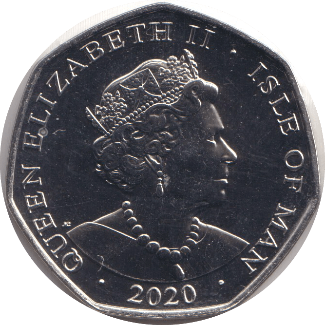 2020 FIFTY PENCE - IOM 'O' - WORLD COINS - Cambridgeshire Coins