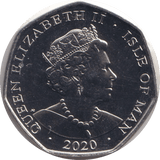 2020 FIFTY PENCE - IOM 'O' - WORLD COINS - Cambridgeshire Coins