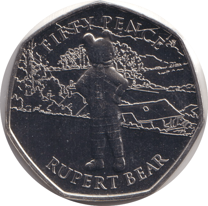 2020 FIFTY PENCE - IOM RUPERT BEAR - WORLD COINS - Cambridgeshire Coins