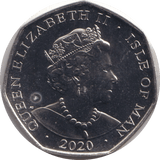 2020 FIFTY PENCE - IOM RUPERT BEAR - WORLD COINS - Cambridgeshire Coins