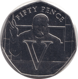 2020 FIFTY PENCE - IOM 'V' - WORLD COINS - Cambridgeshire Coins