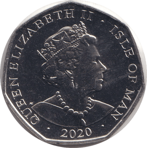 2020 FIFTY PENCE - IOM 'V' - WORLD COINS - Cambridgeshire Coins