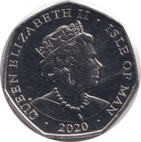 2020 FIFTY PENCE - IOM 'V' - WORLD COINS - Cambridgeshire Coins