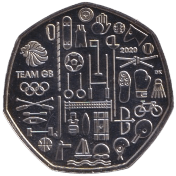 2020 FIFTY PENCE TOKYO OLYMPIC GAMES ( BU ) - 50p BU - Cambridgeshire Coins