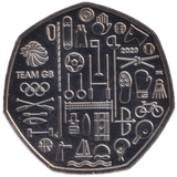 2020 FIFTY PENCE TOKYO OLYMPIC GAMES ( BU ) - 50p BU - Cambridgeshire Coins