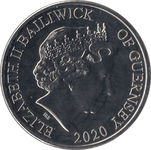 2020 FIVE POUND GUERNSEY - WORLD COINS - Cambridgeshire Coins