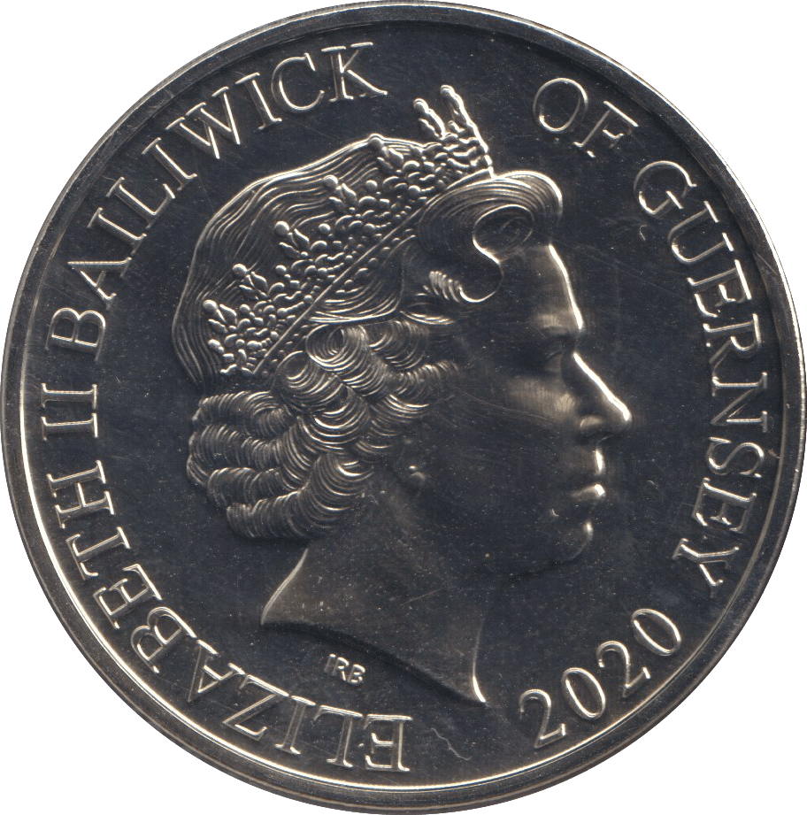 2020 FIVE POUNDS GUERNSEY BATTLE OF BRITAIN - WORLD COINS - Cambridgeshire Coins