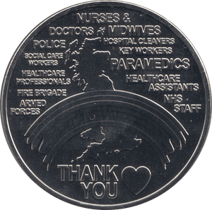 2020 FIVE POUNDS IN AID OF CAVELL NURSES TRUST - WORLD COINS - Cambridgeshire Coins