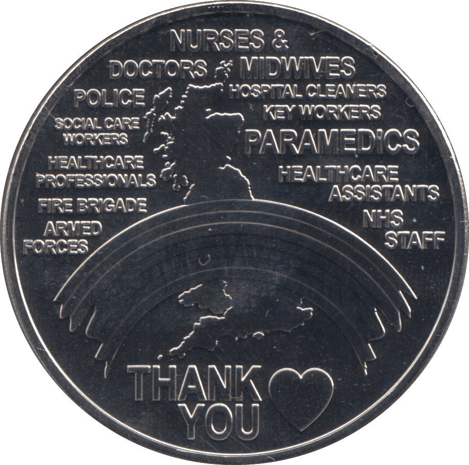 2020 FIVE POUNDS IN AID OF CAVELL NURSES TRUST - WORLD COINS - Cambridgeshire Coins