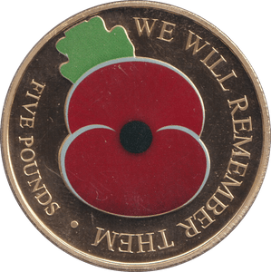 2020 FIVE POUNDS WE WILL REMEMBER THEM - WORLD COINS - Cambridgeshire Coins