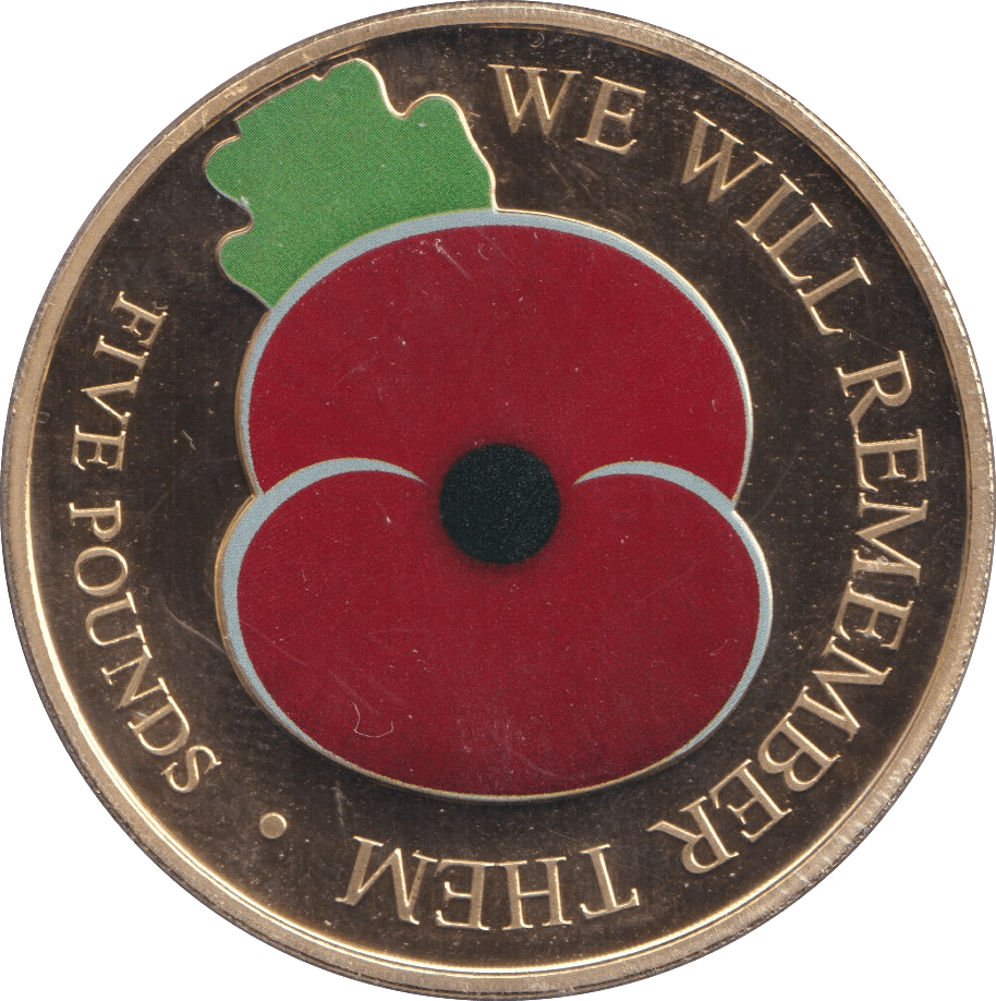 2020 FIVE POUNDS WE WILL REMEMBER THEM - WORLD COINS - Cambridgeshire Coins