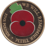 2020 FIVE POUNDS WE WILL REMEMBER THEM - WORLD COINS - Cambridgeshire Coins