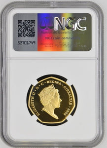 2020 GOLD 50P GIBRALTAR VE DAY 75th ANNIVERSARY ( NGC ) PF 69 ULTRA CAMEO - NGC GOLD COINS - Cambridgeshire Coins