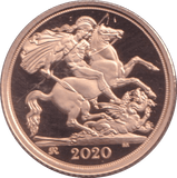 2020 GOLD HALF SOVEREIGN ( PROOF ) - HALF SOVEREIGN - Cambridgeshire Coins