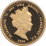 2020 GOLD PLATED FIVE POUNDS ALDERNEY - WORLD COINS - Cambridgeshire Coins