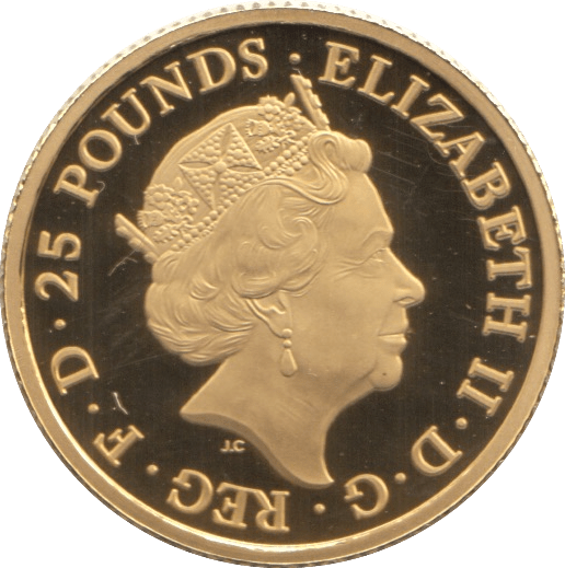 2020 GOLD PROOF £25 1/4 OUNCE BRITANNIA WHITE LION OF MORTIMER - GOLD BRITANNIAS - Cambridgeshire Coins