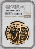 2020 GOLD PROOF £5 SOVEREIGN ( NGC ) PF 69 ULTRA CAMEO 1000TH ANNIVERSARY OF KING CANUTE ( CNUT ) CORONATION VERY SCARCE ONLY 150 MINTED - NGC GOLD COINS - Cambridgeshire Coins