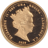2020 GOLD PROOF QUARTER SOVEREIGN ALDERNEY - GOLD WORLD COINS - Cambridgeshire Coins