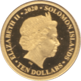 2020 GOLD PROOF TEN DOLLARS SOLOMON ISLANDS - Gold World Coins - Cambridgeshire Coins