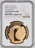 2020 GOLD PROOF THE ROYAL MINT £5 (NGC) PF69 ULTRA CAMEO - NGC GOLD COINS - Cambridgeshire Coins