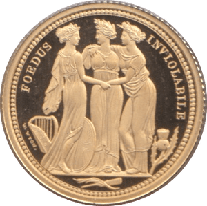 2020 GOLD QUARTER SOVEREIGN ALDERNEY ( PROOF ) - GOLD WORLD COINS - Cambridgeshire Coins