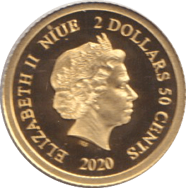 2020 GOLD TWO DOLLARS & FIFTY CENTS ECHIDNA ( PROOF ) NIUE - GOLD WORLD COINS - Cambridgeshire Coins