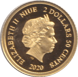 2020 GOLD TWO DOLLARS & FIFTY CENTS KANGAROO ( PROOF ) NIUE - GOLD WORLD COINS - Cambridgeshire Coins