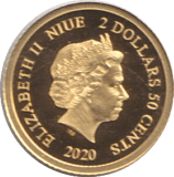 2020 GOLD TWO DOLLARS & FIFTY CENTS KOOKABURRA ( PROOF ) NIUE - GOLD WORLD COINS - Cambridgeshire Coins