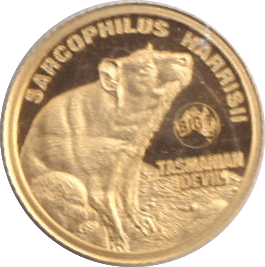 2020 GOLD TWO DOLLARS & FIFTY CENTS TASMANIAN DEVIL ( PROOF ) NIUE - GOLD WORLD COINS - Cambridgeshire Coins