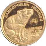2020 GOLD TWO DOLLARS & FIFTY CENTS TASMANIAN DEVIL ( PROOF ) NIUE - GOLD WORLD COINS - Cambridgeshire Coins