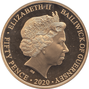 2020 GUERNSEY 50P VE DAY - WORLD COINS - Cambridgeshire Coins
