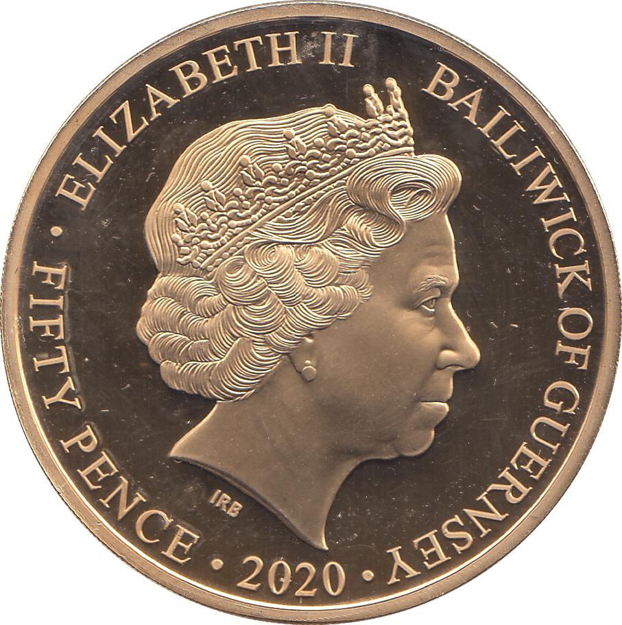 2020 GUERNSEY 50P VE DAY - WORLD COINS - Cambridgeshire Coins