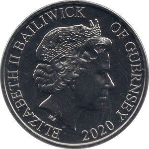 2020 GUERNSEY FIVE POUND BATTLE OF BRITAIN COIN (BU) - WORLD COINS - Cambridgeshire Coins