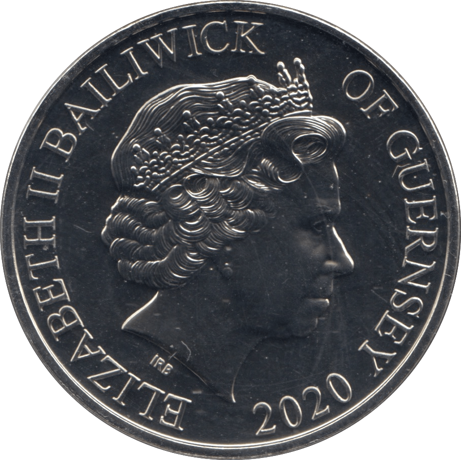 2020 GUERNSEY FIVE POUND BATTLE OF BRITAIN COIN (BU) - WORLD COINS - Cambridgeshire Coins