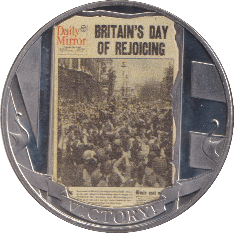 2020 HALF CROWN GIBRALTAR BRITAINS DAY OF REJOICING - WORLD COINS - Cambridgeshire Coins