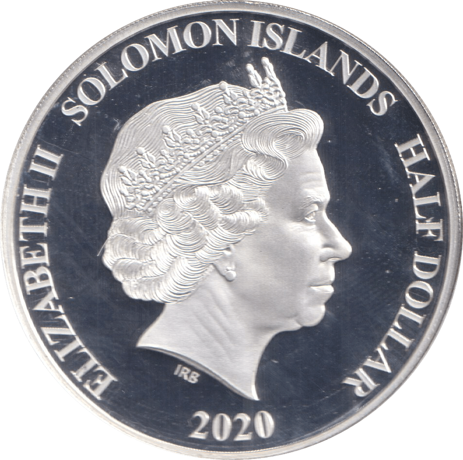 2020 HALF DOLLAR SOLOMON ISLANDS APOLLO 1 1967 - WORLD COINS - Cambridgeshire Coins