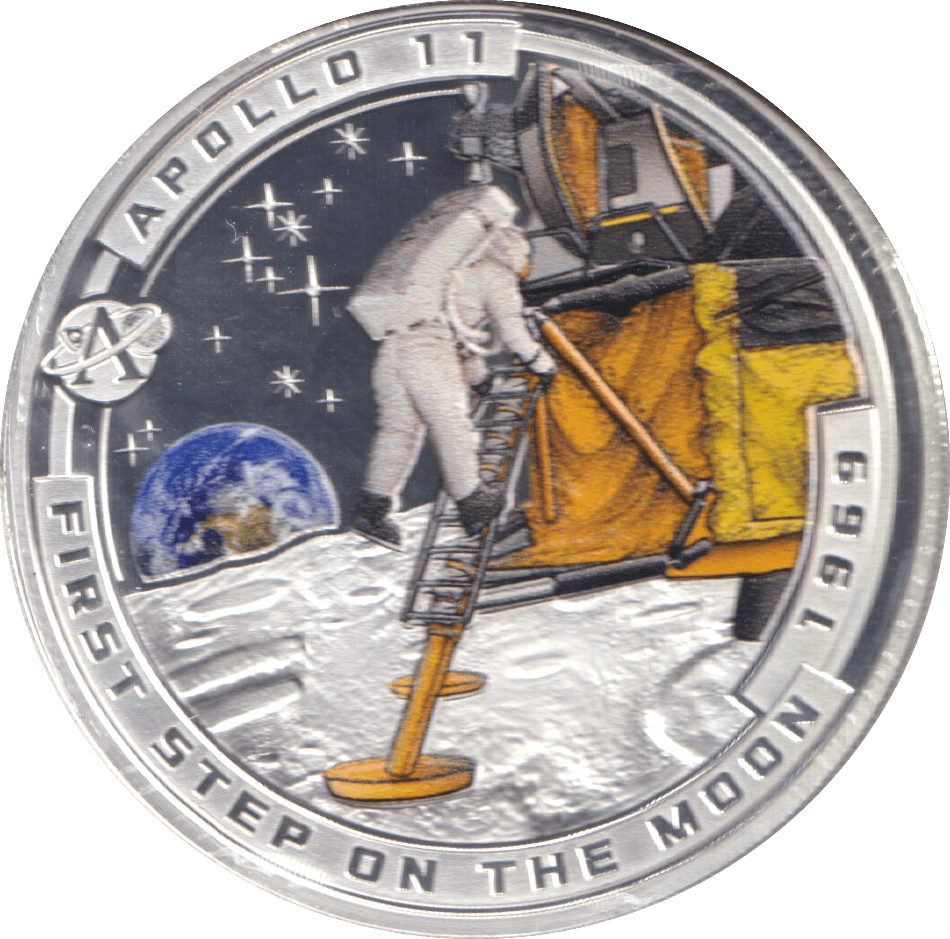 2020 HALF DOLLAR SOLOMON ISLANDS APOLLO 11 1969 - WORLD COINS - Cambridgeshire Coins