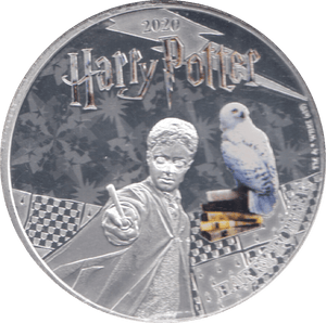 2020 HARRY POTTER SAMOA SILVER PLATED HALF DOLLAR - WORLD COINS - Cambridgeshire Coins