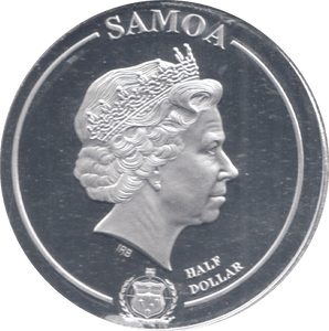 2020 HARRY POTTER SAMOA SILVER PLATED HALF DOLLAR - WORLD COINS - Cambridgeshire Coins