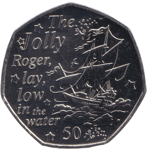 2020 ISLE OF MAN THE JOLLY ROGER 50P BU - 50P REGIONAL ISSUE - Cambridgeshire Coins