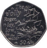 2020 ISLE OF MAN THE JOLLY ROGER 50P BU - 50P REGIONAL ISSUE - Cambridgeshire Coins